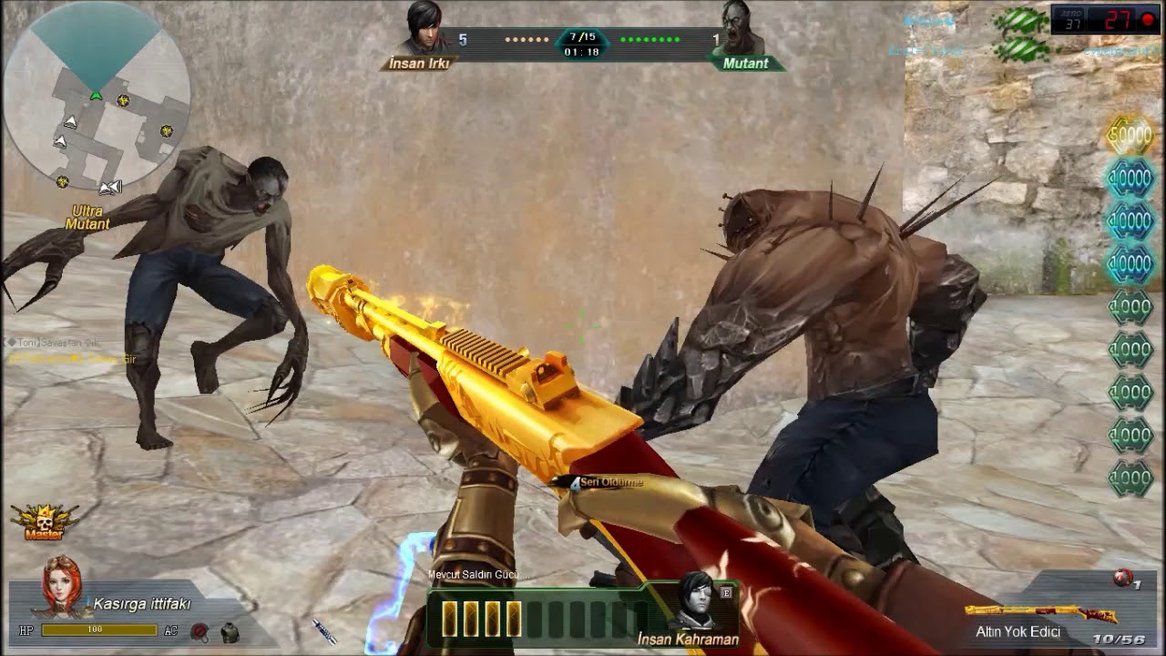 ÜST ÜSTE KAÇ TANE MUTANT KESİLEBİLİR(altın destroyer) - FİRST BLOOD