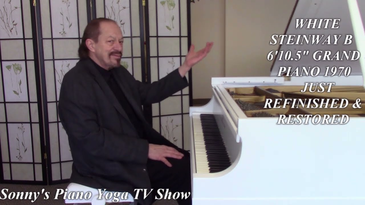 White Steinway Piano TV Show by Sonny's Pianos