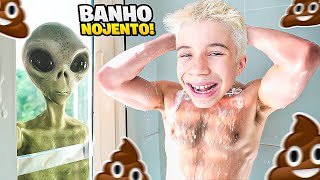 O BANHO MAIS NOJENTO DA MINHA VIDA INTEIRA😂 Novos Desafios