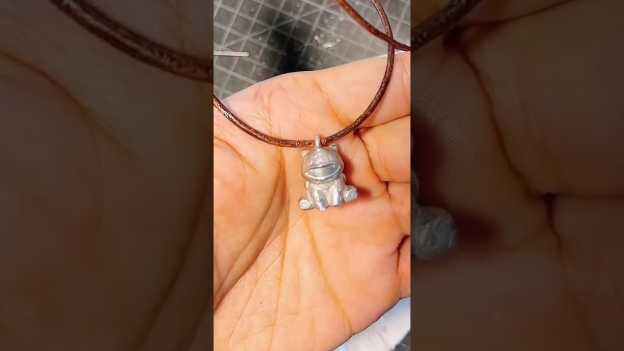 Bulbasaur in Metal – Handmade Pokémon Necklace Sold! 🌱✨