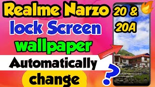 How to Automatically Change Lock Screen Wallpaper in Realme Narzo 20 & 20A | Realme Narzo 20 screenshot 1