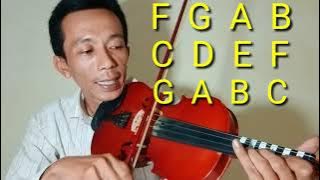 Tutorial belajar bermain Biola Untuk Pemula 'Ala (Zuli Violin)