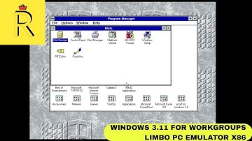 Windows 3.11 for Workgroups on Limbo PC Emulator x86 [2025]