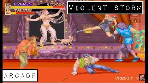Violent Storm - 1993 Arcade Game - Full Playthrough - 1 Player