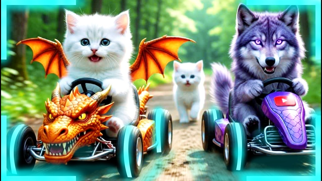 Mama Cat Trims Fur on the Farm and Makes Tiger Hat For Kittens At Home🐾🎩🐯😱