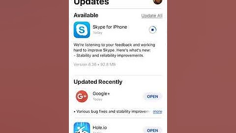Infinite Skype update glitch on iOS 12.1.3? Read description your interested in a waterproof device!