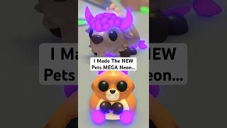 I Made The Bob Beaver and Bison Pets MEGA Neon...👀 #roblox #adoptme
