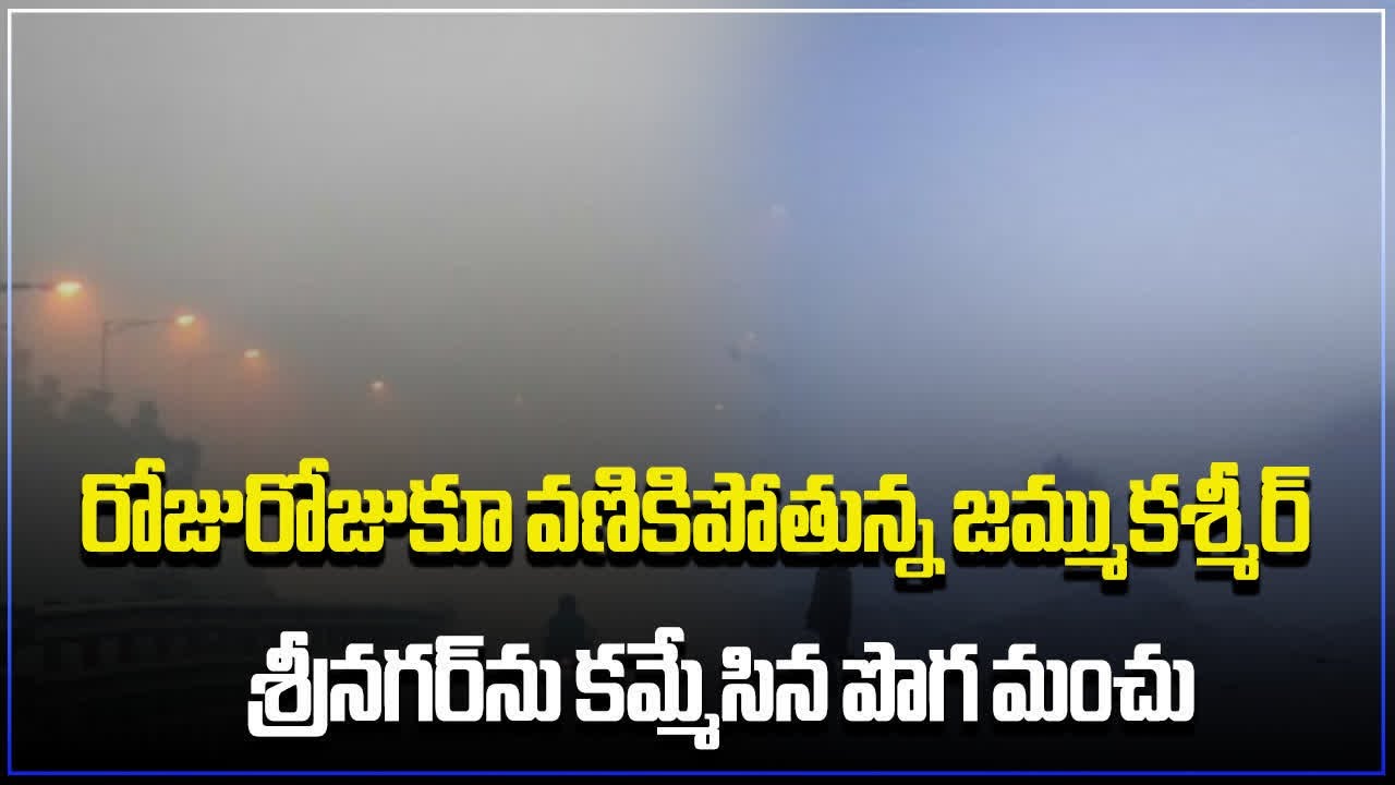 Severe Cold Wave Grips Jammu Kashmir | Cold Conditions In Srinagar | Samayam Telugu