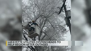 Lafayette Utilities System assists with power restoration across region