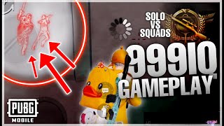 999IQ in ACE TIER “SOLO vs SQUADS”☠️ - PUBG MOBILE
