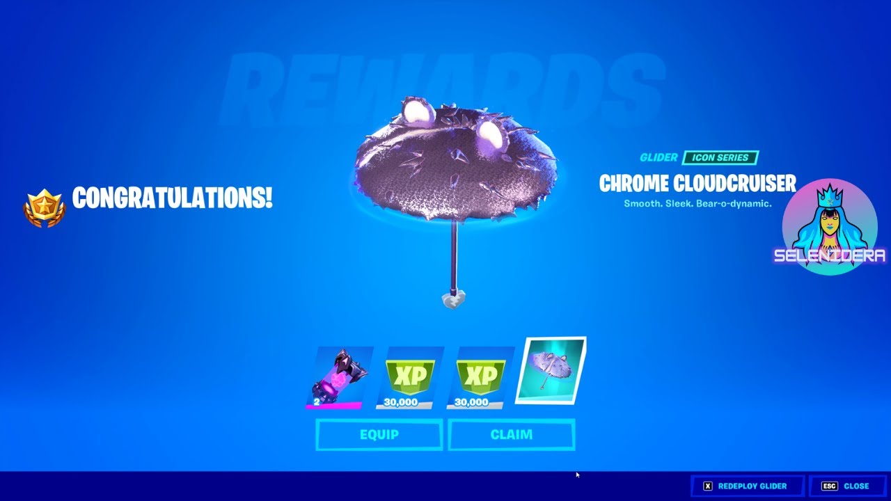 How to Unlock FREE Chrome Cloudcruiser Umbrella | Fortnite Post Rift Tour Challenges (Part 2)