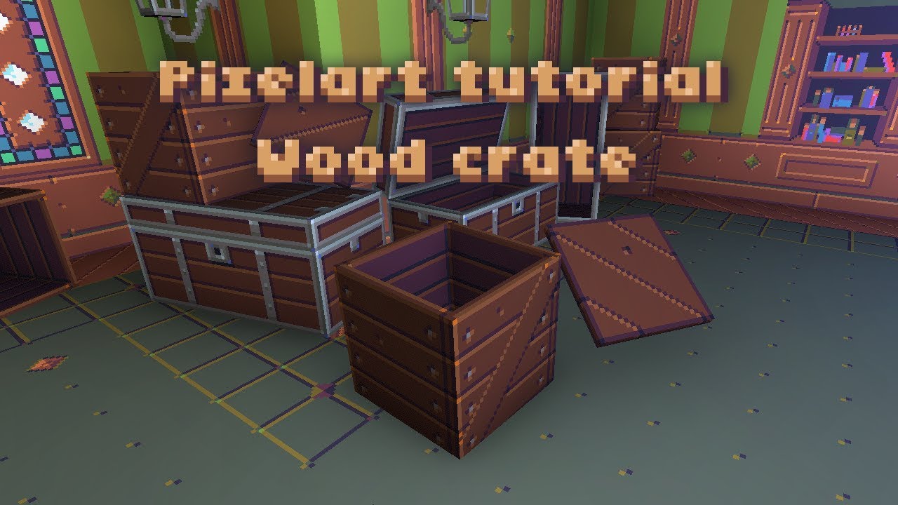 Tutorial Pixel art crate YouTube
