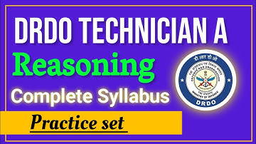 DRDO TECHNICIAN A REASONING CLASSES || DRDO REASONING IMPORTANT QUESTIONS || DRDO CEPTAM 10 SYLLABUS