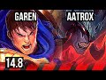 GAREN vs AATROX (TOP) | 3/0/3, 500+ games | KR Diamond | 14.8