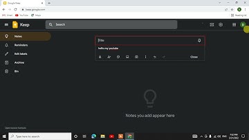 How to create new notes Google Keep note on your laptop PC visually impaired  screen reader