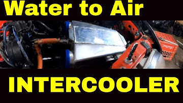 Installing water pump and lines for WATER to AIR INTERCOOLER