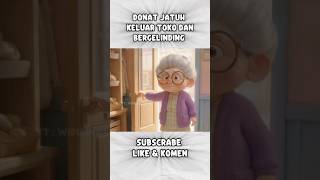 DONAT JATUH KELUAR TOKO &amp; BERGELINDING | WIDIAWATIK #viral #shortvideo