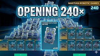 OPENING 240x COMMON DATA PADS (SILVER)! 😱🔥 What Did I Get?! (War Robots)