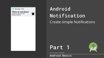 Android Tutorial - NOTIFICATION - 2020 - Part1: Create Notifications  + Tap Action (Kotlin) - German