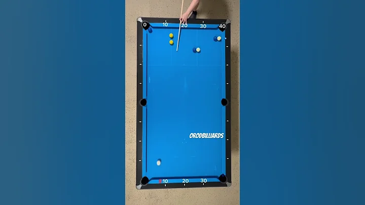One rail kicking system (divide by 2) #billiards #8ballpool #tutorial #practice #foryou