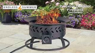 Endless Summer Portable Lp Gas Fire Pit Features Video Model Gad16600S