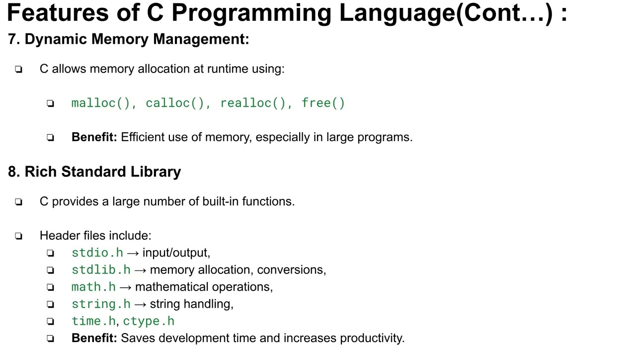 1 Basics of C programming