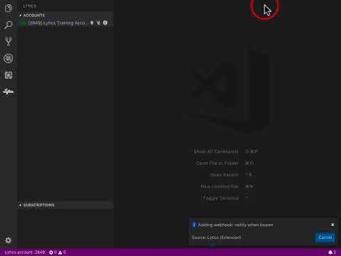 Lytics & VSCode: Part 18 - Configure Webhook