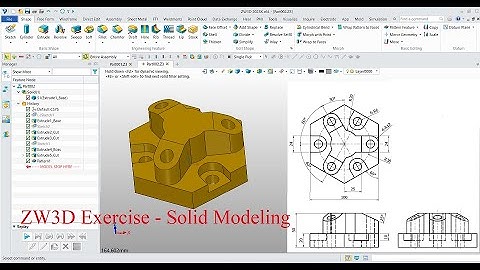ZW3D Exercise 21 - Solid Modeling