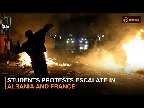 Students protests escalate in Albania and France & More | DD India Live | 7:30 PM IST