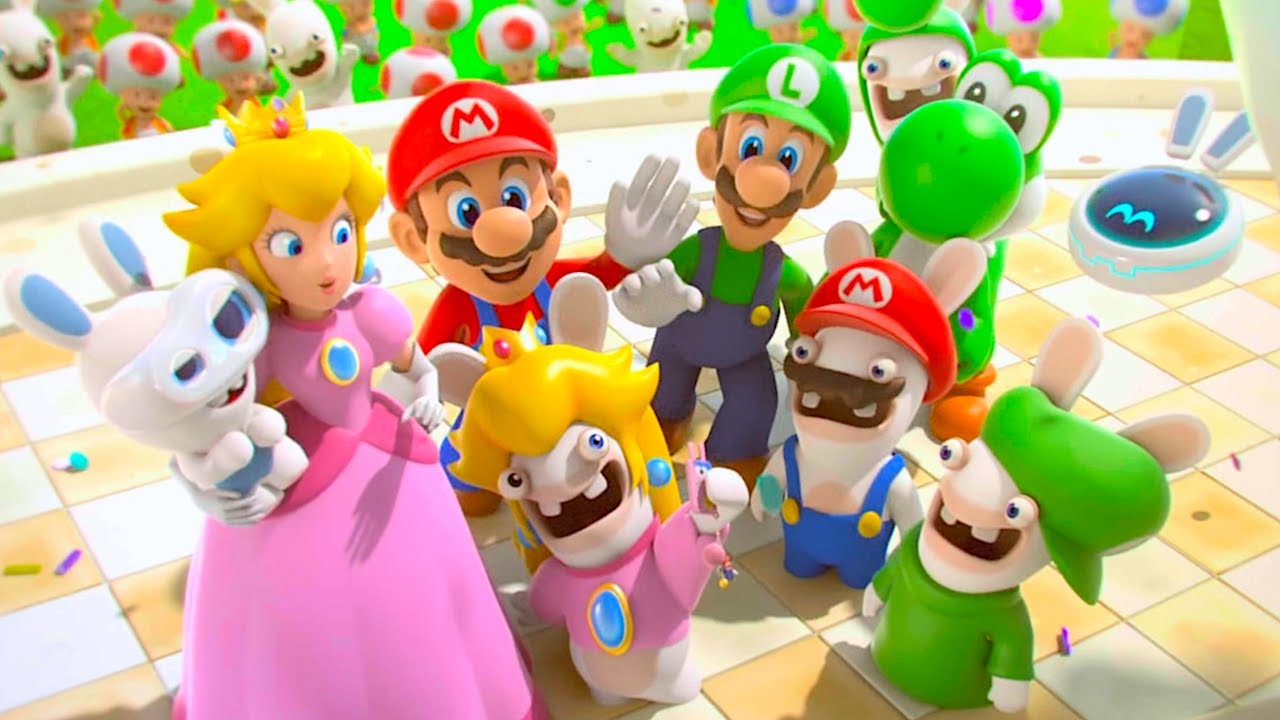 Mario Saves Everyone (Full Movie + DLC) Mario Rabbids Kingdom Battle