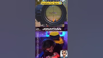 JONATHAN GAMING HACKER RUNNING CAR SPRAY🥵1v3 CLUTCH🥶HACKER OR WOTT😱#jonathangaming #jonathan