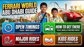 Player Profile Ferrari World Abu Dhabi cheat book 2026| Tickets, Rides & Height Restrictions #ferrariworldabudhabi