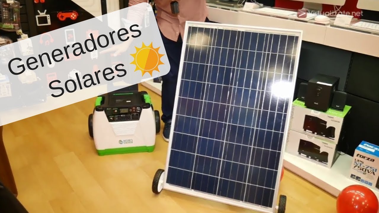 Asi Son Los Generadores Solares Que Tiene Dr Tech Pr Youtube
