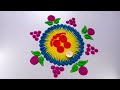 Simple rangoli design for navratri diwali // diwali rangoli easy #rangoli