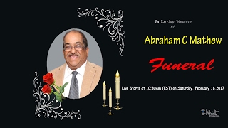 abraham c mathew funeral service mathukutty