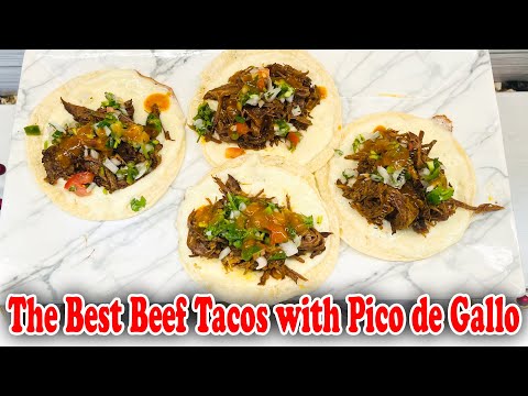 The Best Beef Tacos with Pico de Gallo | Simply Delicious