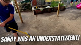 Pressure Washing A Playground Covered In SAND!