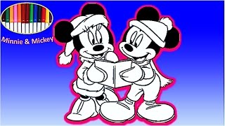 Disney Reading Book Minnie and Mickey Mouse Coloring Book - Toy's Wonderland Coloring Page for Kids