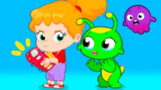 Groovy The Martian \& Phoebe learn to share their toys and don't be selfish with friend