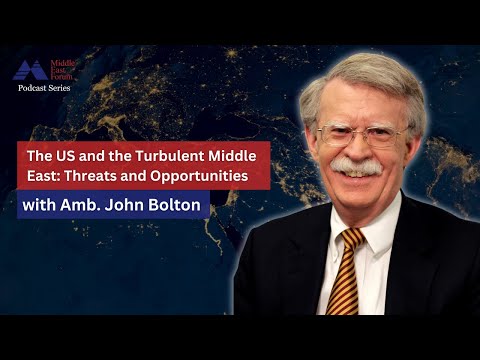Watch "The US and the Turbulent Middle East: Threats and Opportunities" with Ambassador John Bolton on YouTube