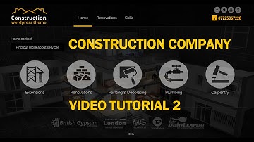 Construction Company WordPress Theme Tutorial Background Images