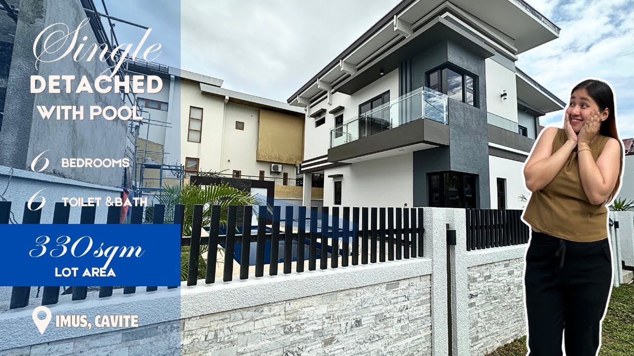 6-BEDROOM HOUSE WITH POOL IN IMUS CAVITE : FULL HOUSE TOUR SINGLE DETACHED