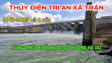 Mới nhất thủy điện lớn nhất miền Nam tăng cửa xả lũ gấp 3lần ,dòng nước khủng khiếp đổ xuống hạ du 