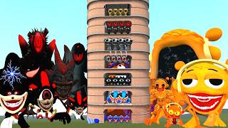 ALL FORMS SHADOW SONIC MONSTER VS SPRUNKI OREN CURSED FAMILY – EPIC MONSTER COMPARISON BATTLE