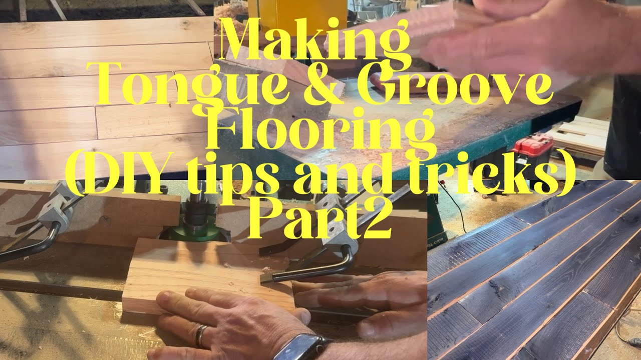 Making tongue and groove flooring(￼ DIY tips and tricks)/part2/￼ Just for fun off grid man cave ep22