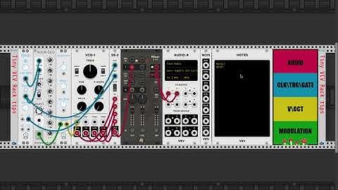 Tiny VCV Rack tips n°2 (Clock + Sequencer + Quantizer + VCO/Noise + Sequential switch)