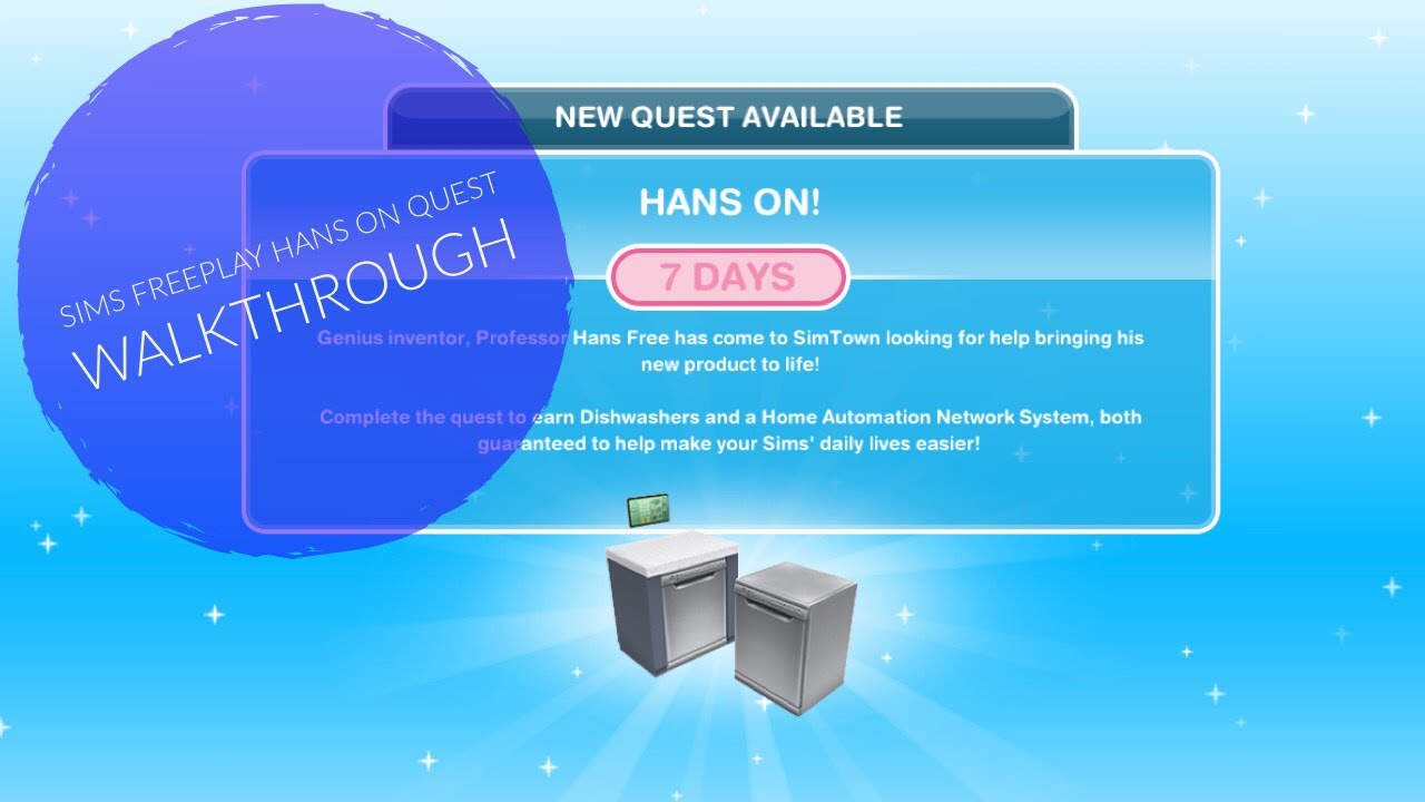 Sims Freeplay Hans On Quest Walkthrough YouTube