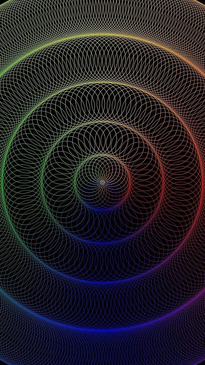 Circle pattern abstract #python #manim #animation #circle #trigonometry ...