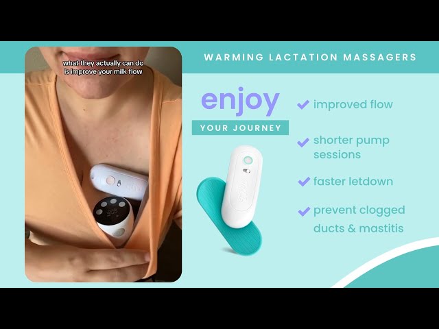 LaVie Warming Lactation Massage Pads, Teal