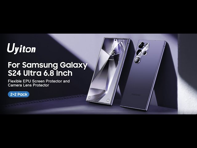 Samsung Galaxy S24 Ultra EPU Screen Protector+Camera protector installation  video 